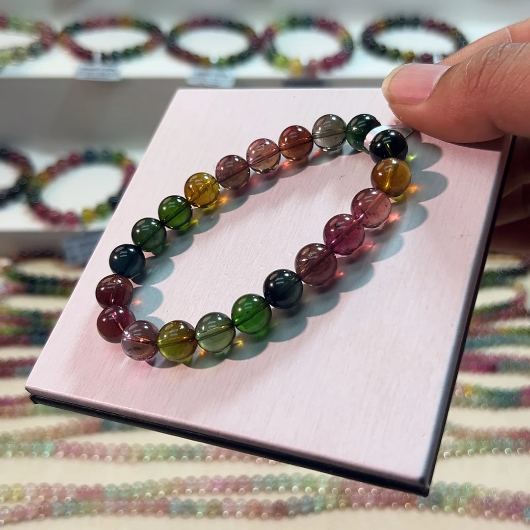 碧玺未镶嵌手链碧玺