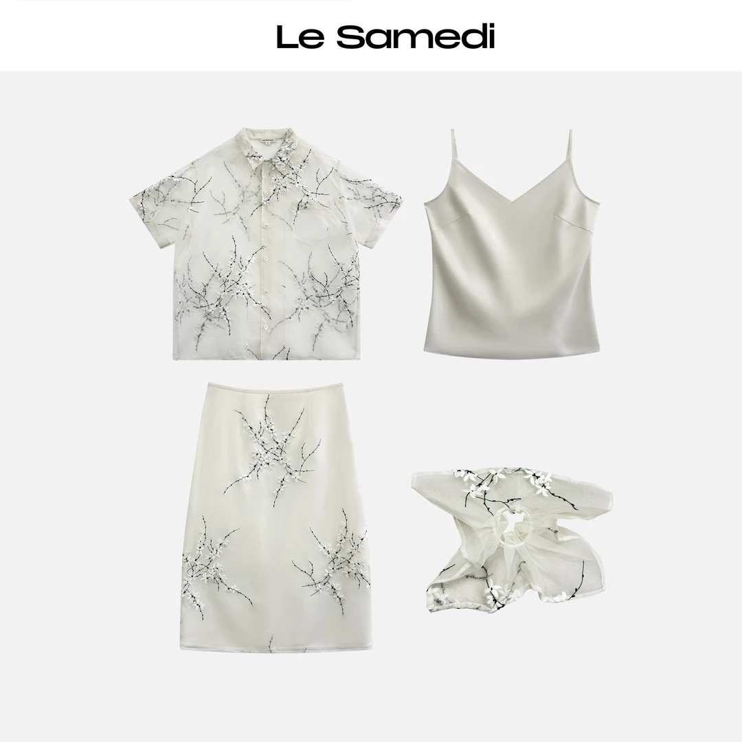 Le Samedi【御兰仙境】东方南洋风 精致刺绣 欧根纱小衫/吊带/半裙
