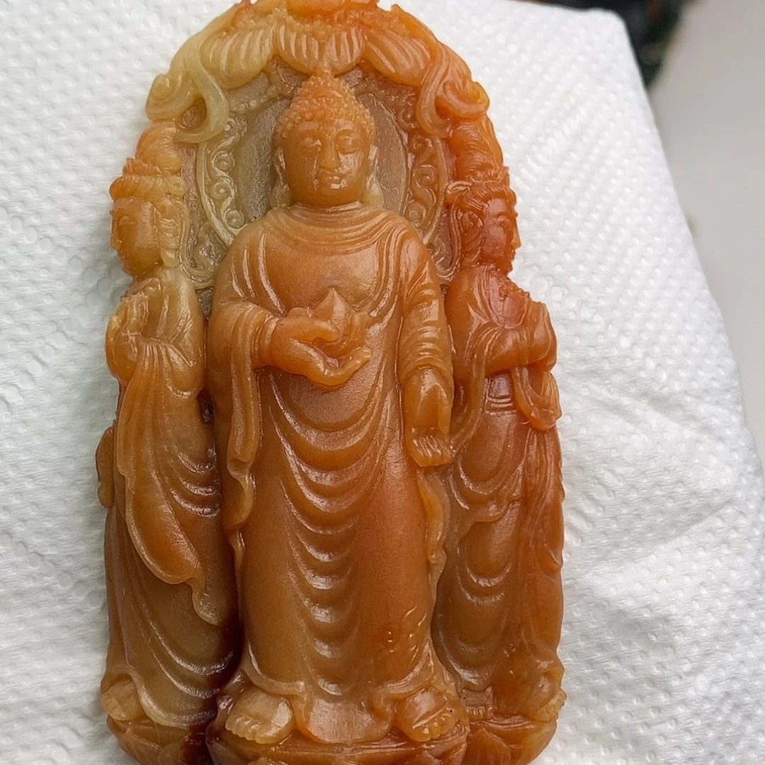 定制翡翠未镶嵌西方三圣