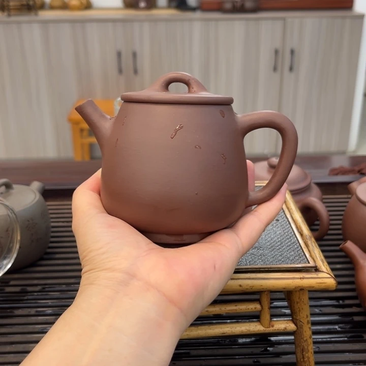 茶壶紫砂高石瓢手工制作300 CC