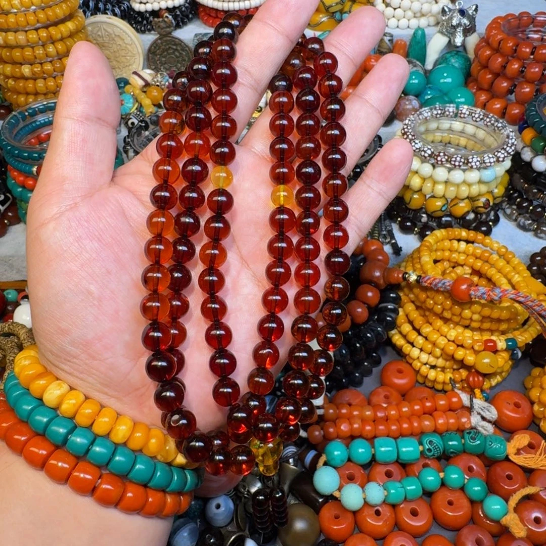 血珀未镶嵌颈饰血珀吊坠0.9