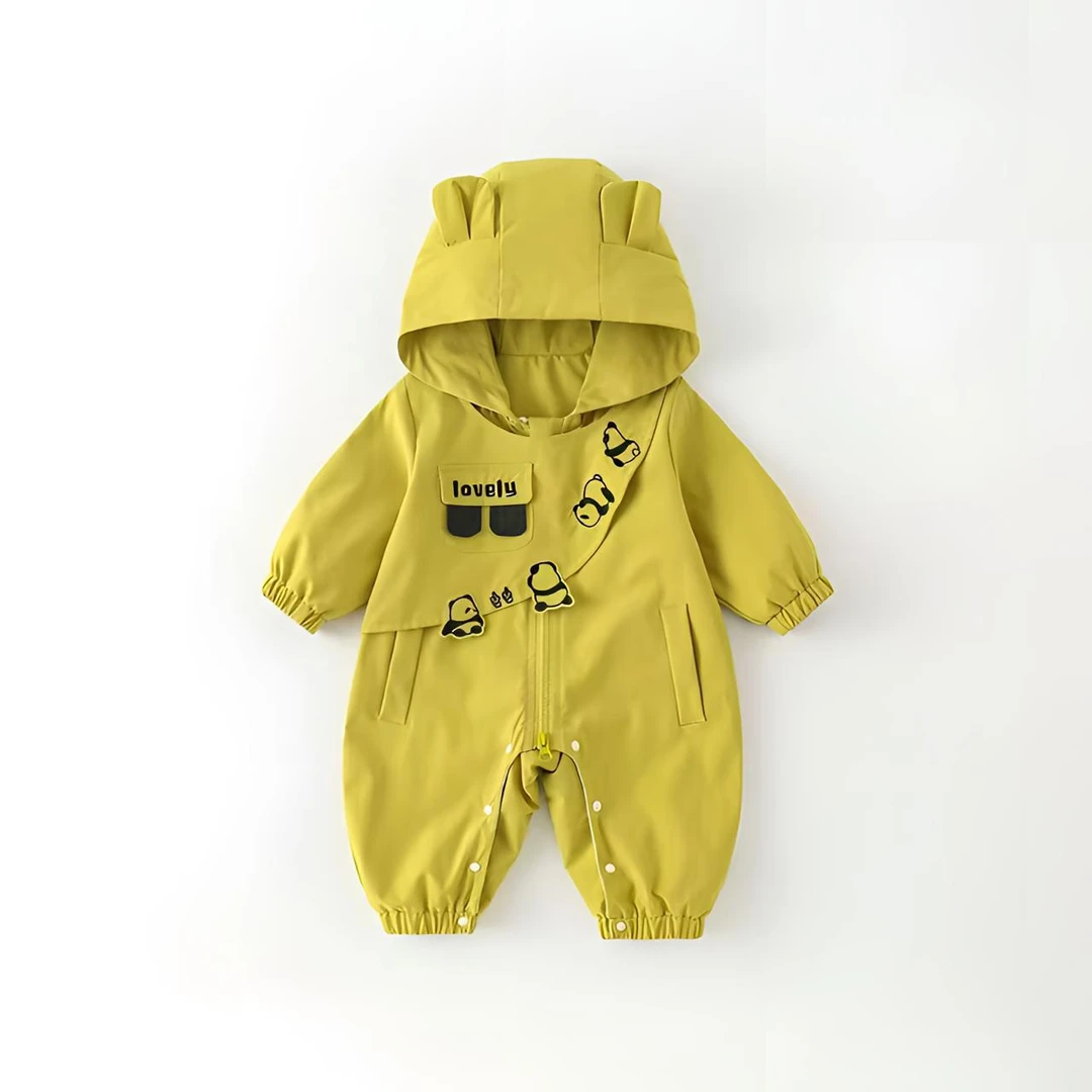 婴儿秋季连体衣韩版洋气爬爬服满月周岁哈衣超萌外出长袖衣服硕