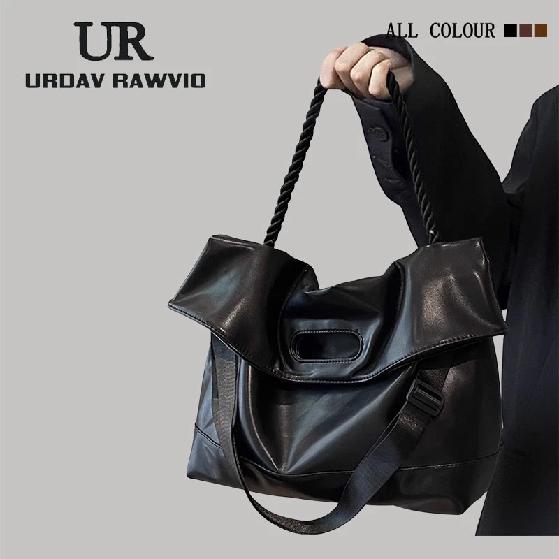 URDAV RAWVIO托特包大容量通勤大包帆布包大学生上课斜跨包单肩包