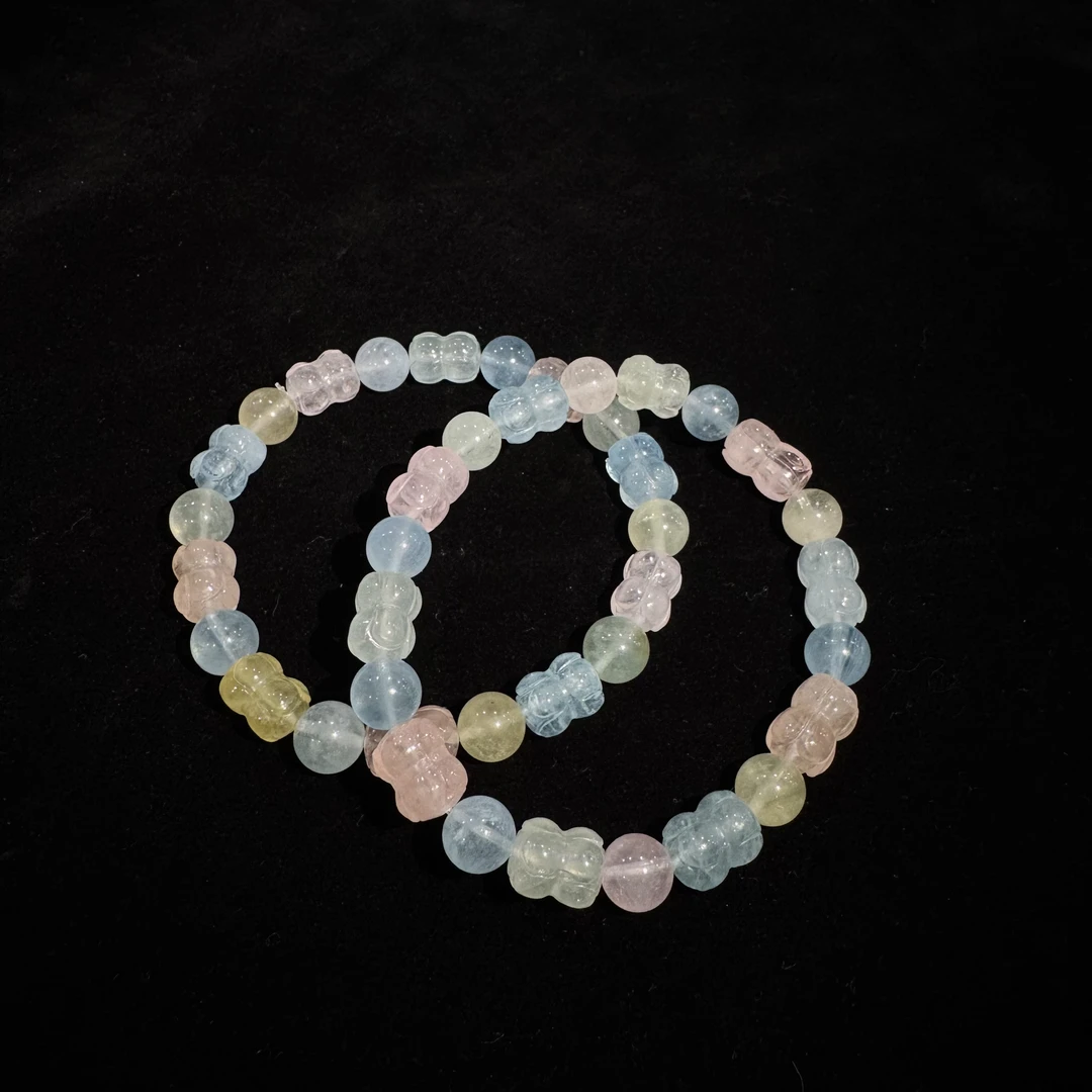 天然摩根石手串（多样性发一）8364