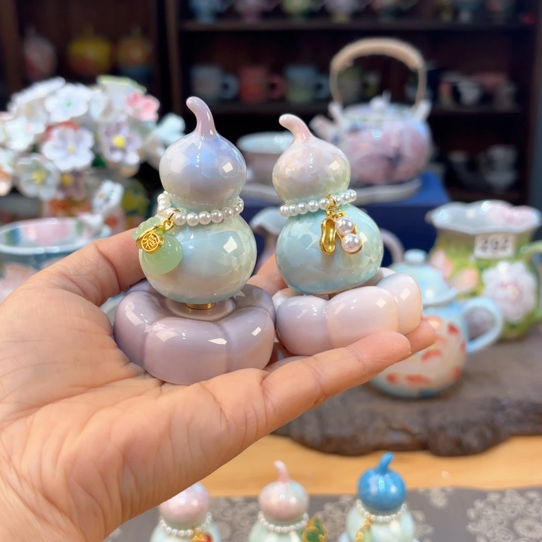嘟***景德镇手绘高温釉下彩陶瓷茶具