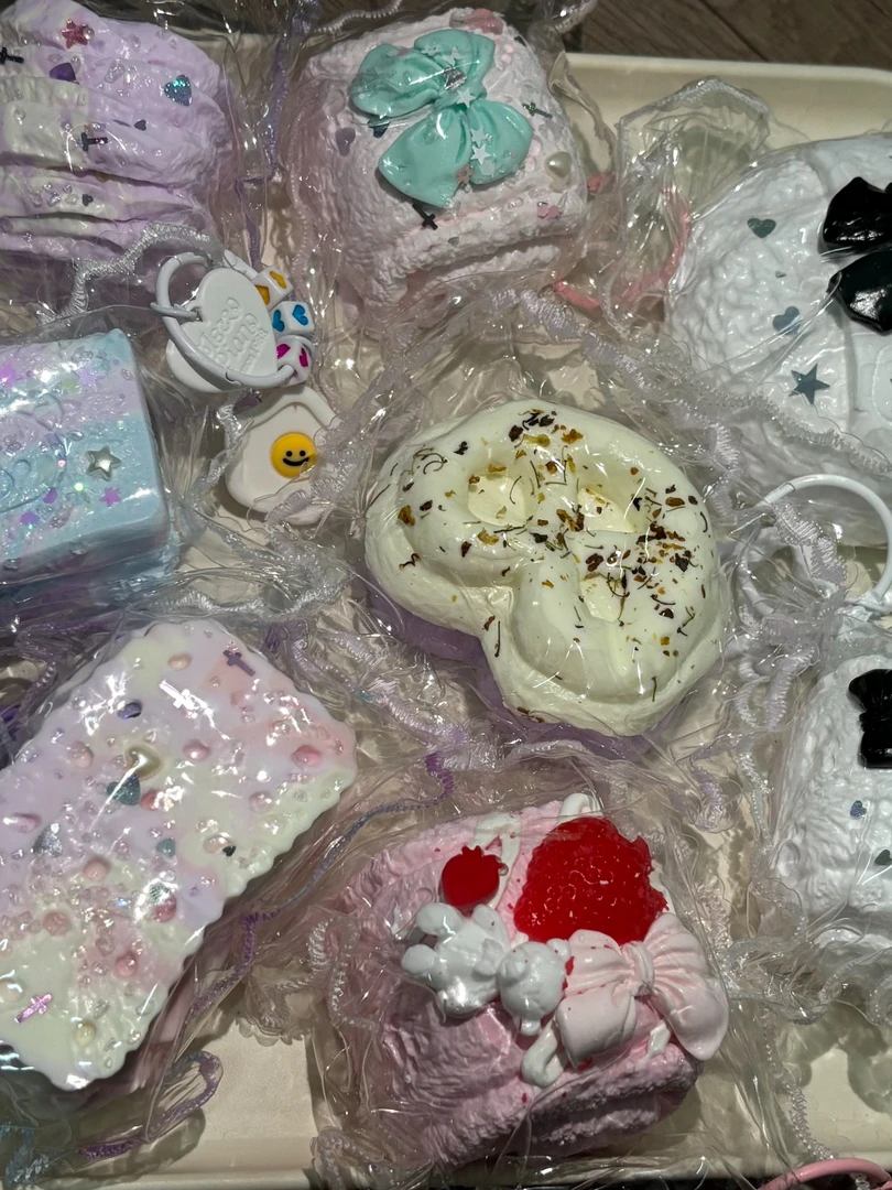 食品级硅胶手工捏捏（仙女盒2-3个）有备选 稀奶 厚奶油泥 默认微瑕