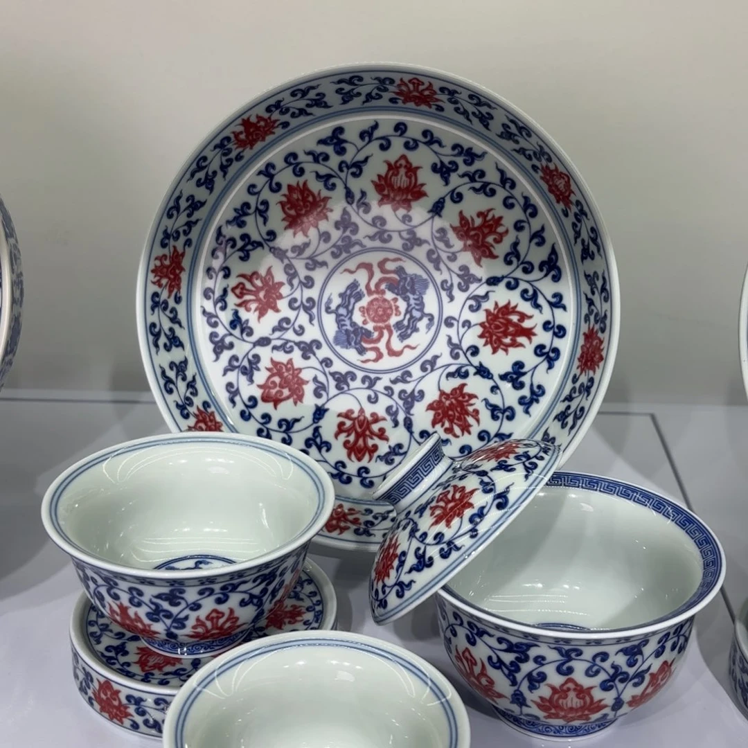 小***龙景德镇陶瓷五件套