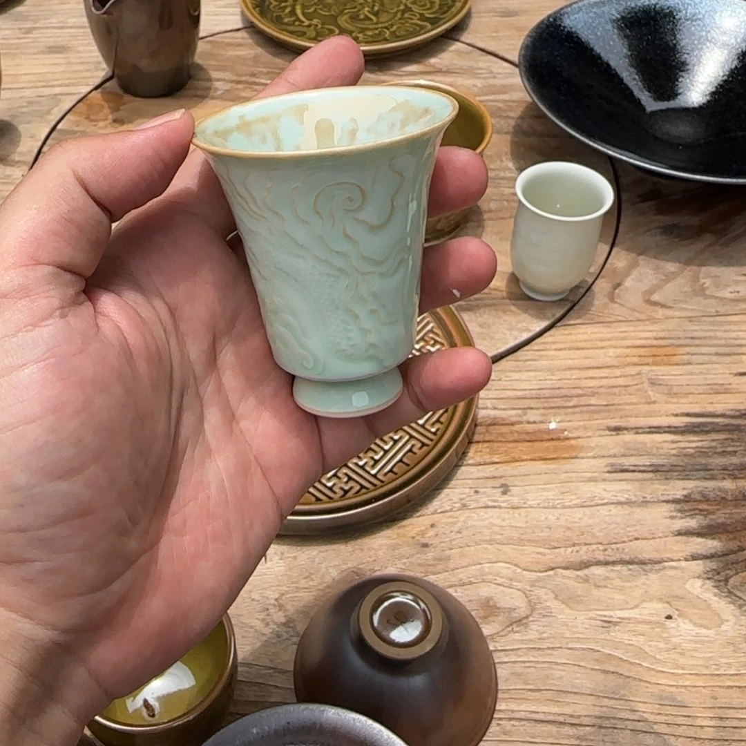 茶盏白丁柴窑世界地图