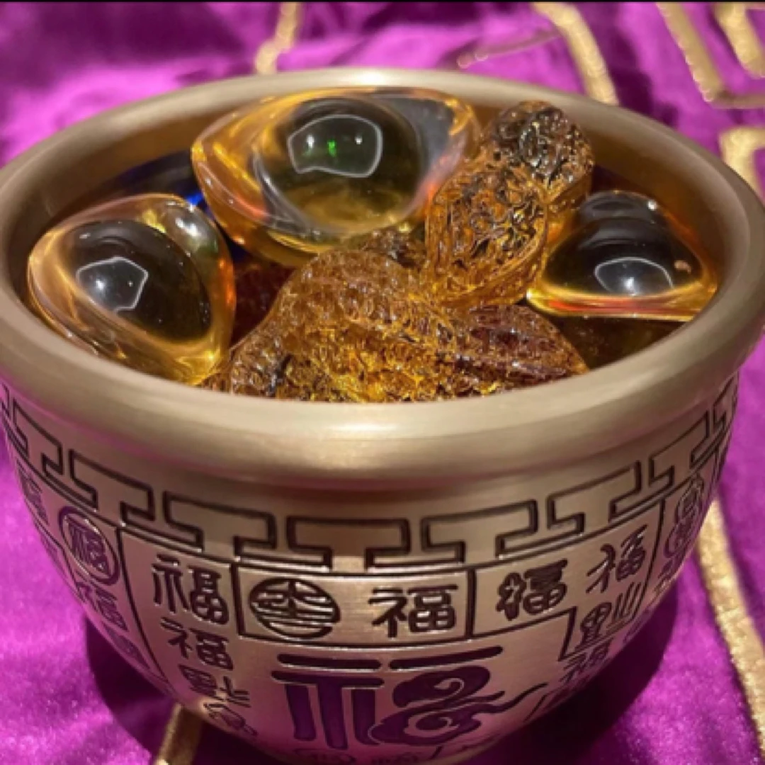 黄铜米缸客厅摆件