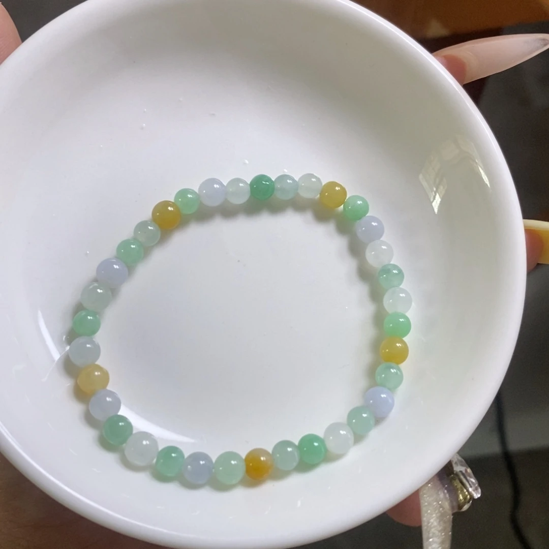 翡翠未镶嵌手链多宝卡5