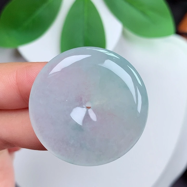 颈饰未镶嵌翡翠平安扣 32.3x5.5mm