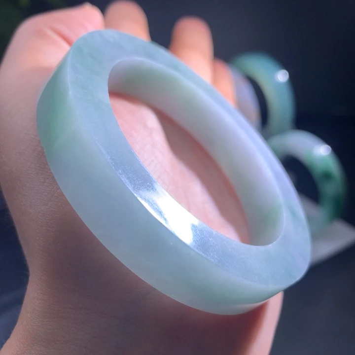 未镶嵌翡翠定制翡翠福利镯54-58