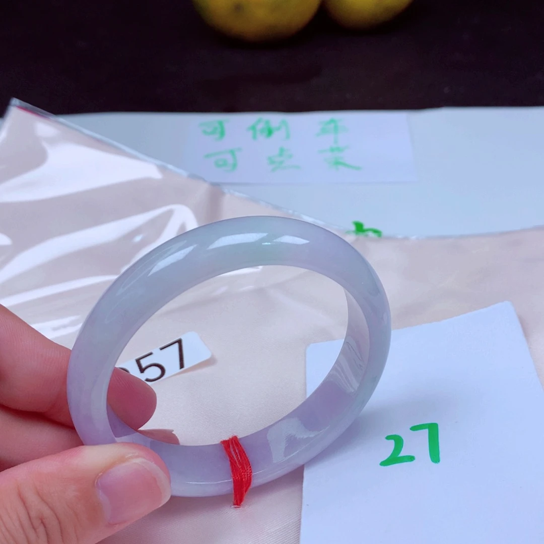 未镶嵌手镯翡翠缅甸天然A货翡翠手镯54.8贵妃