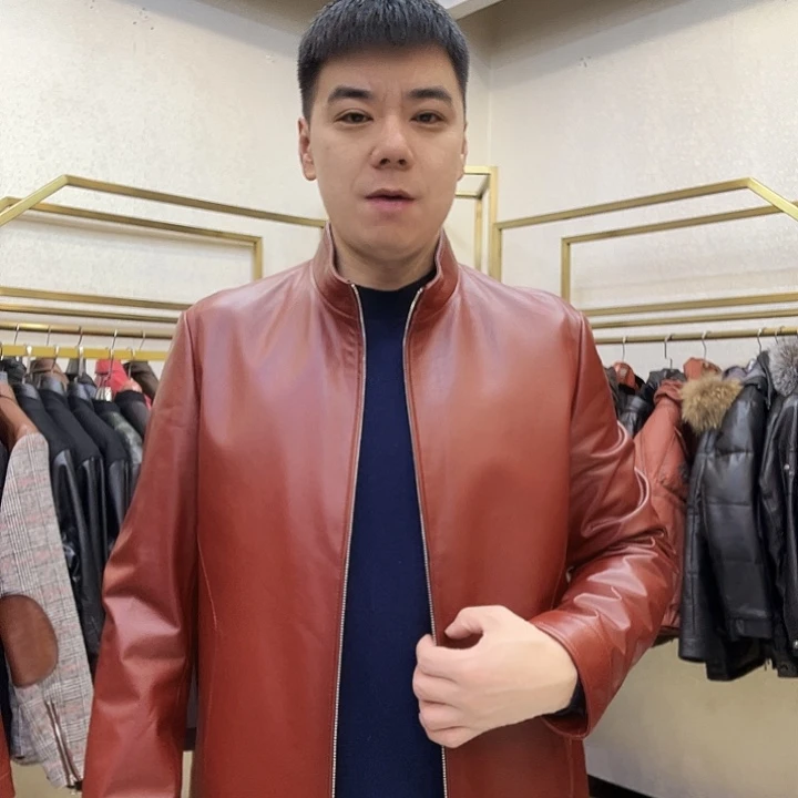 真皮皮衣绵羊皮140-160斤以内54码