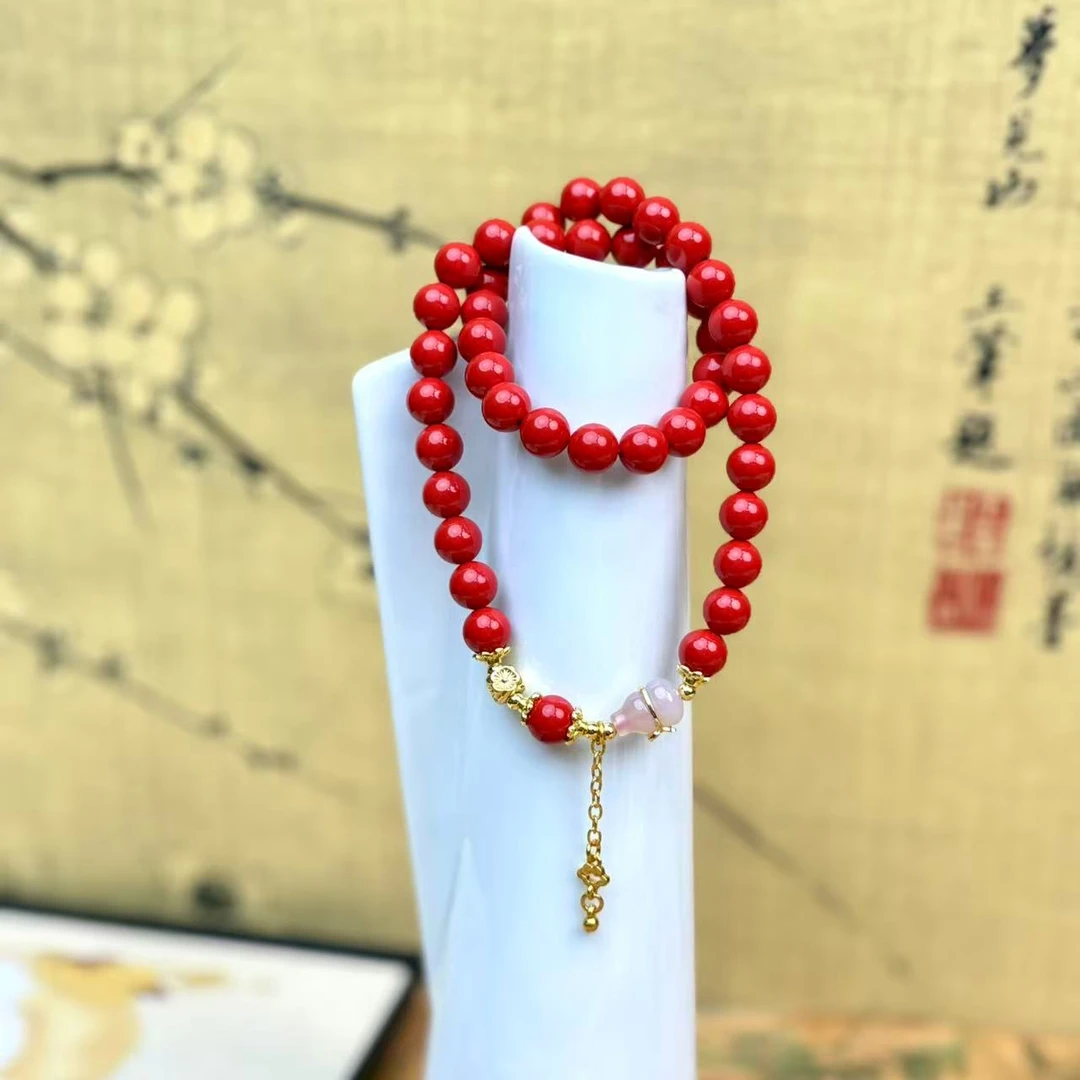 含辰砂工艺品含辰砂工艺品DZ-1328-朱砂+葫芦金配饰