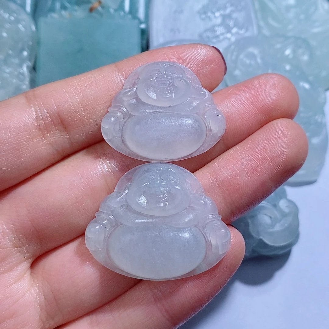 定制翡翠未镶嵌中****石毛货不支持退货下单需确认抛光