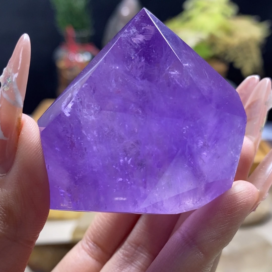 水晶景石未镶嵌S紫晶115