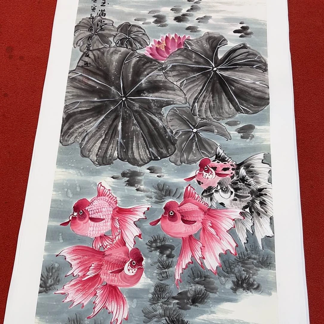 国画手绘作品国会作品