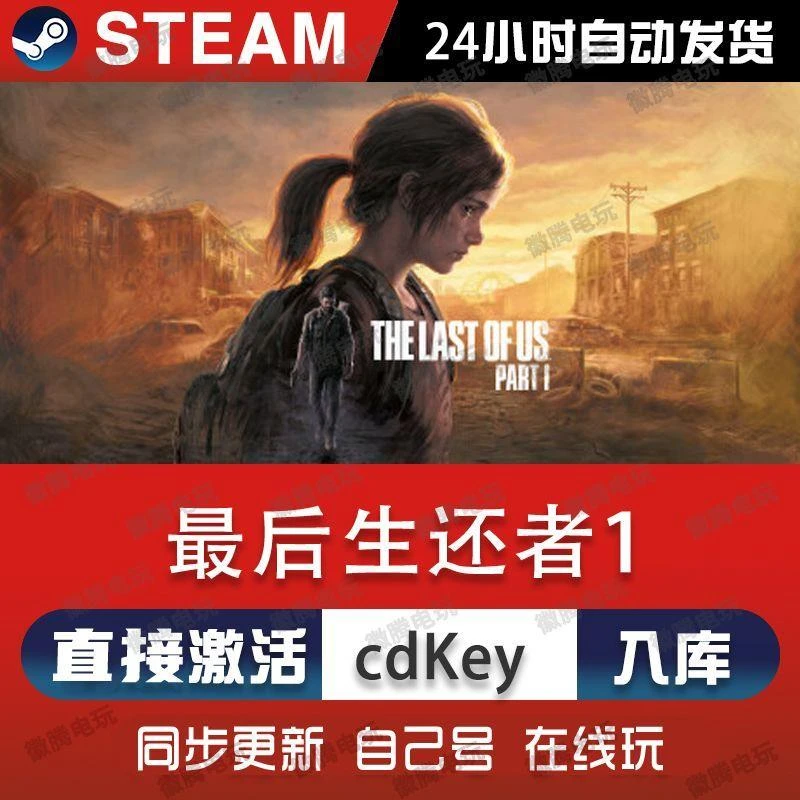 最后生还者1 steam游戏cdkey激活码单机电脑游戏兑换全球区入库pc