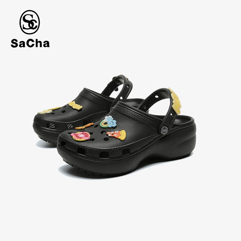 SACHA品牌女款云朵款洞洞鞋BTHY-0327