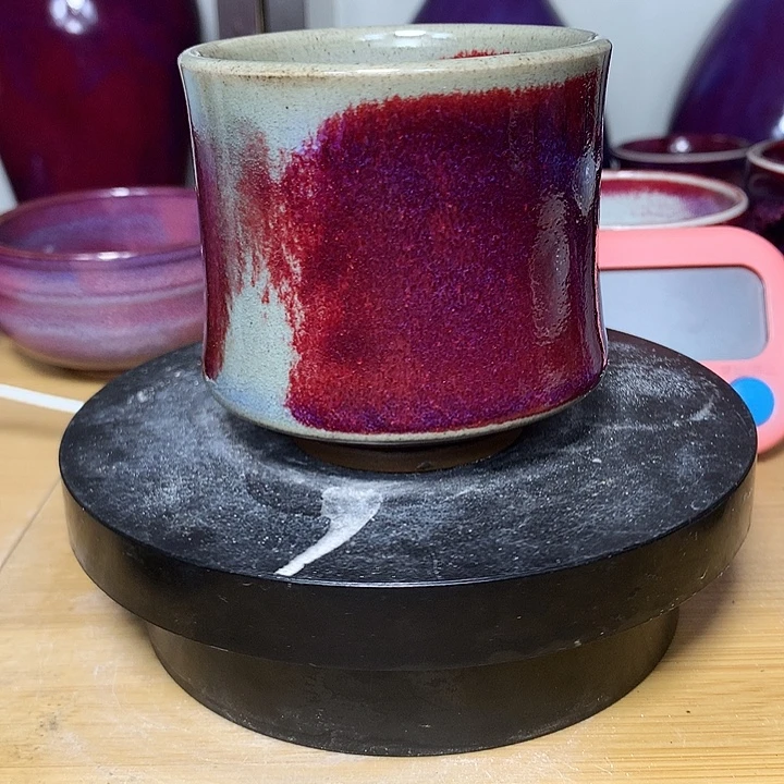 纯手工制作,钧瓷杯子钧瓷杯子