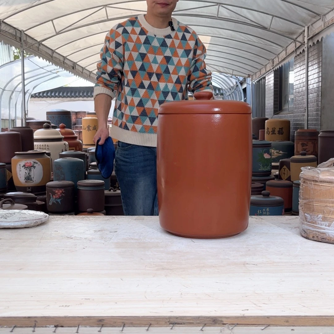 紫砂茶叶罐12 饼茶叶罐