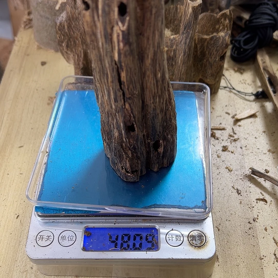 香料绿奇楠虫漏48克白棋