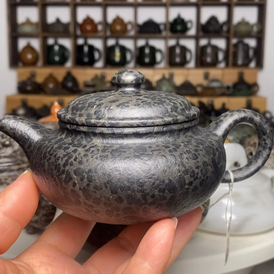 冰碛岩豹纹扁仿古240cc