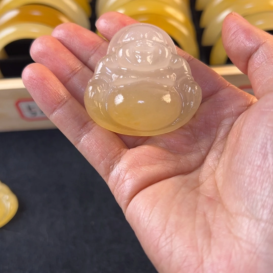 Ö***椰石英质玉合金手镯佛公 渐变色 08