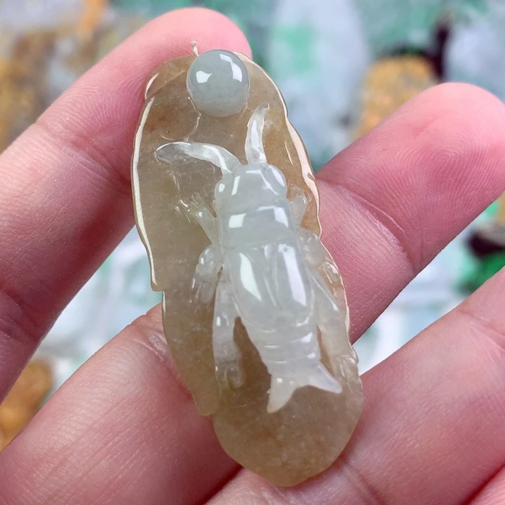 翡翠未镶嵌吊坠(不含链)