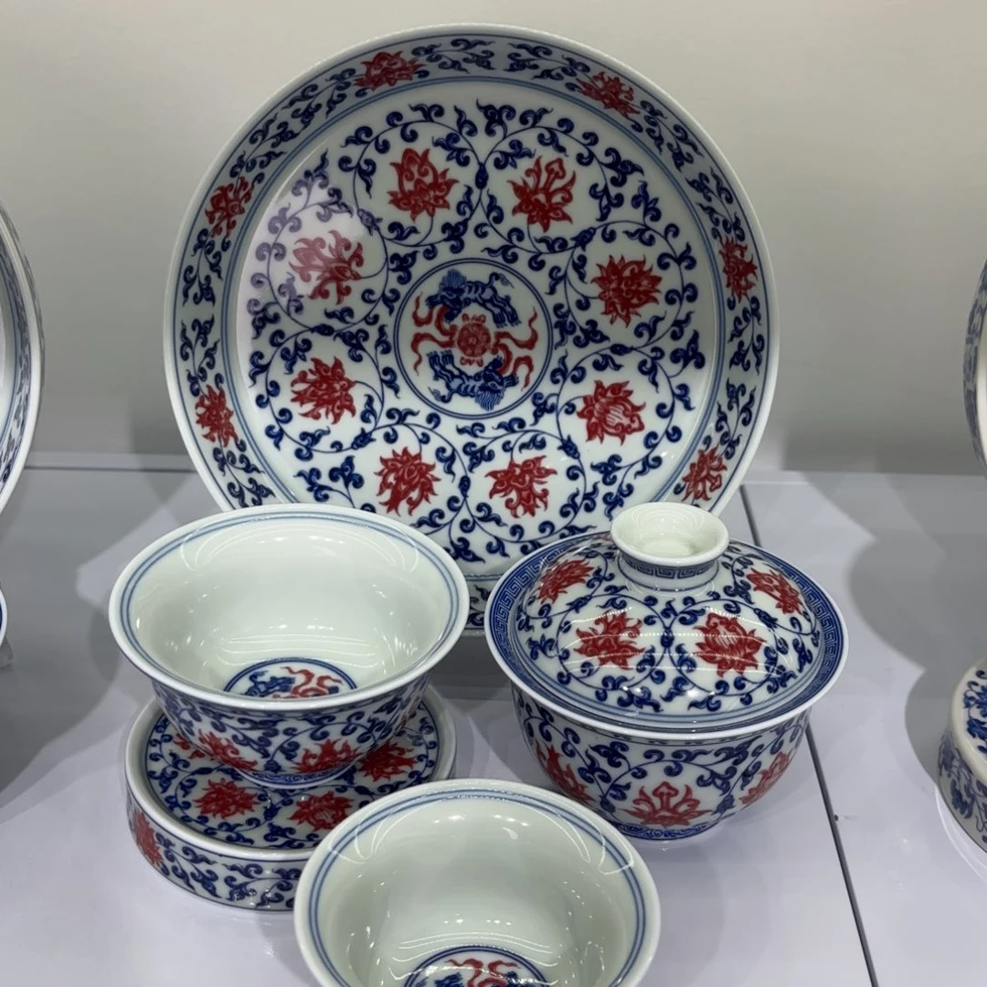 义***码景德镇陶瓷五件套