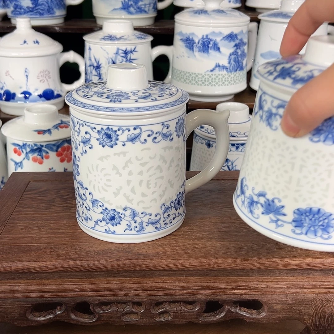 景德镇高温陶瓷家用办公杯