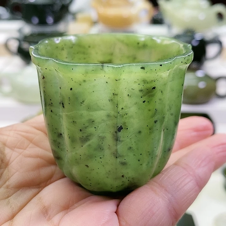 未镶嵌和田玉挂件茶杯65m l