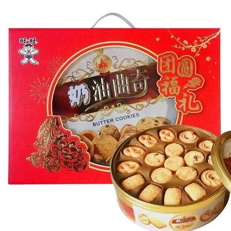 【新货特价】 旺旺圆罐奶油曲奇868g*1盒