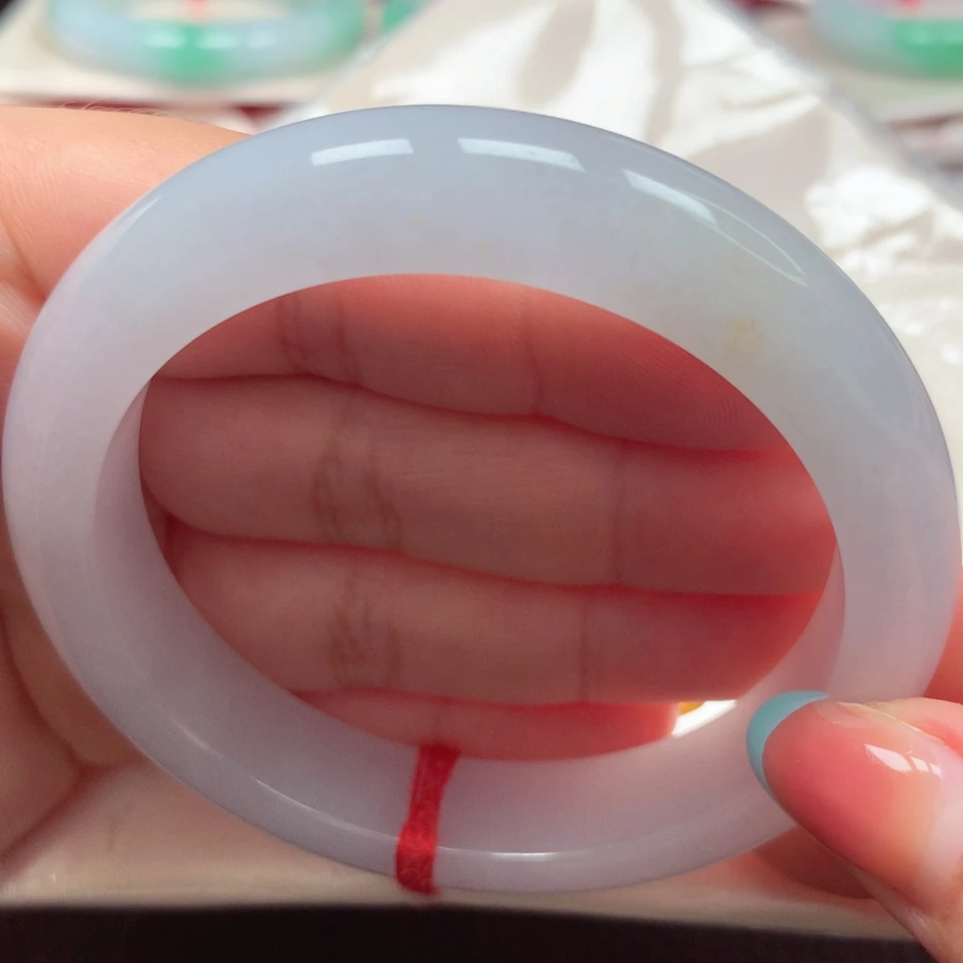 翡翠未镶嵌手镯17冰月光洒金