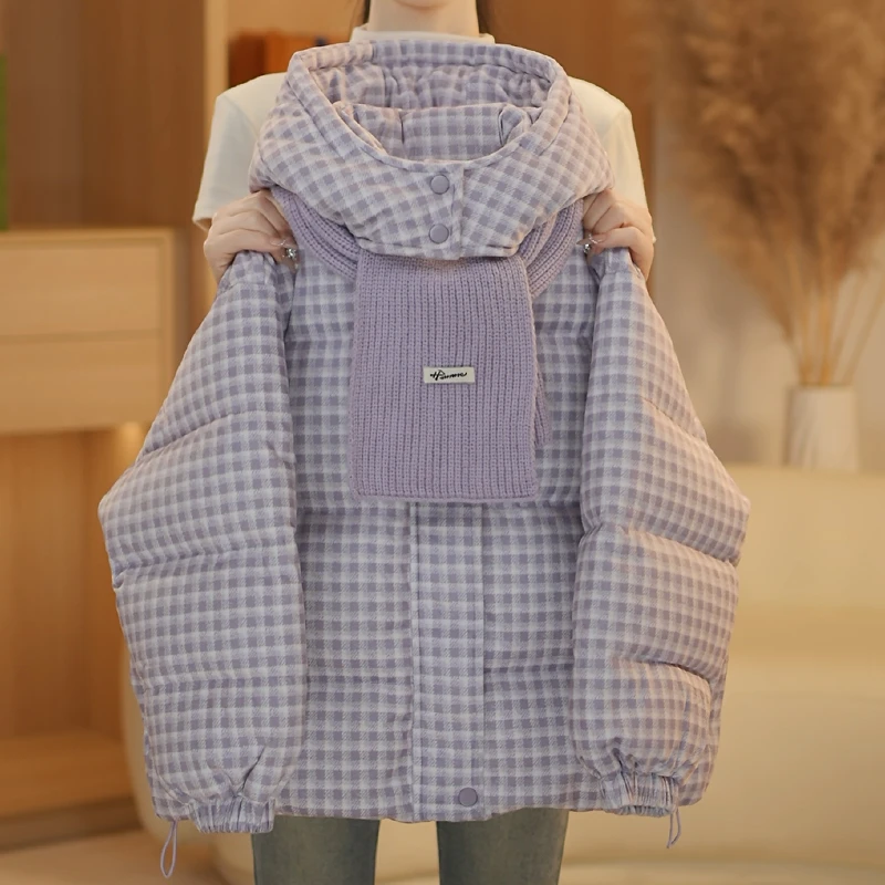 女童加厚棉衣冬装2025新款儿童冬季洋气时尚保暖棉服MF-25278