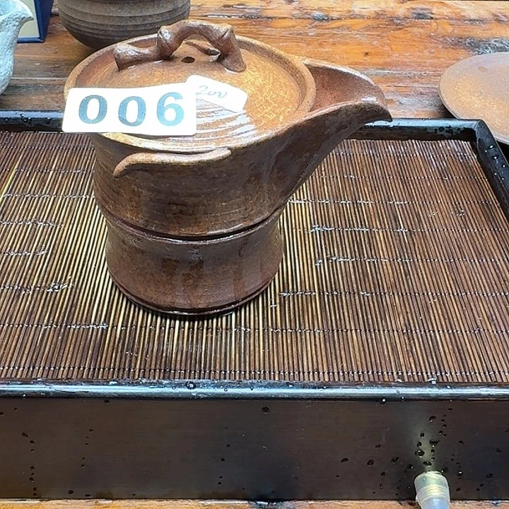 纯手工制作粗陶茶具