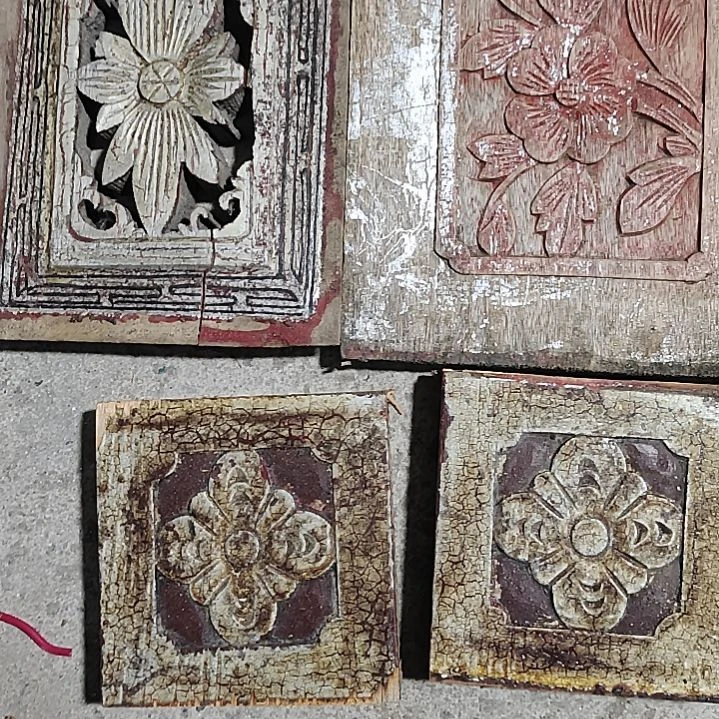 香榧木手工人物木雕花板