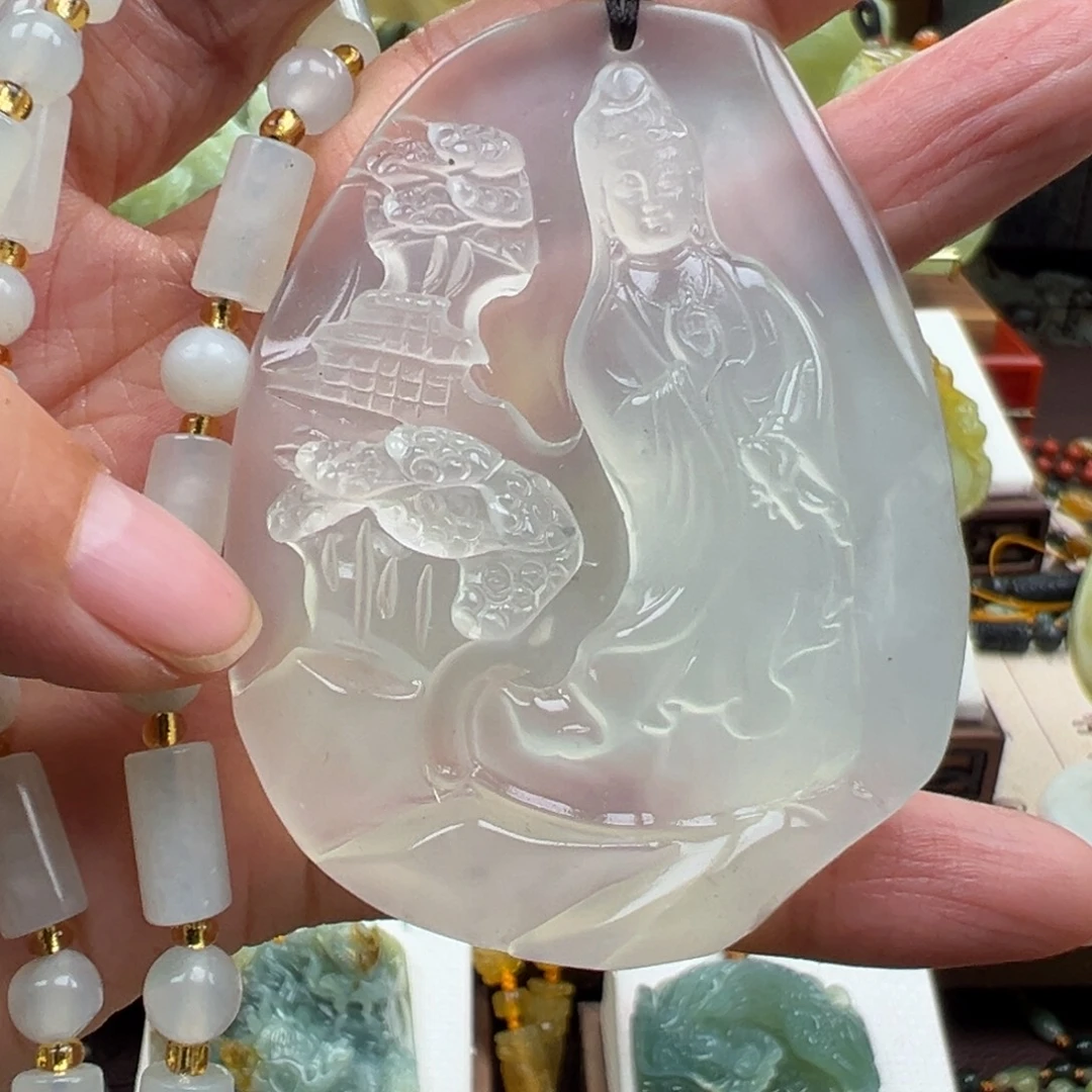 岫玉未镶嵌挂件挂件