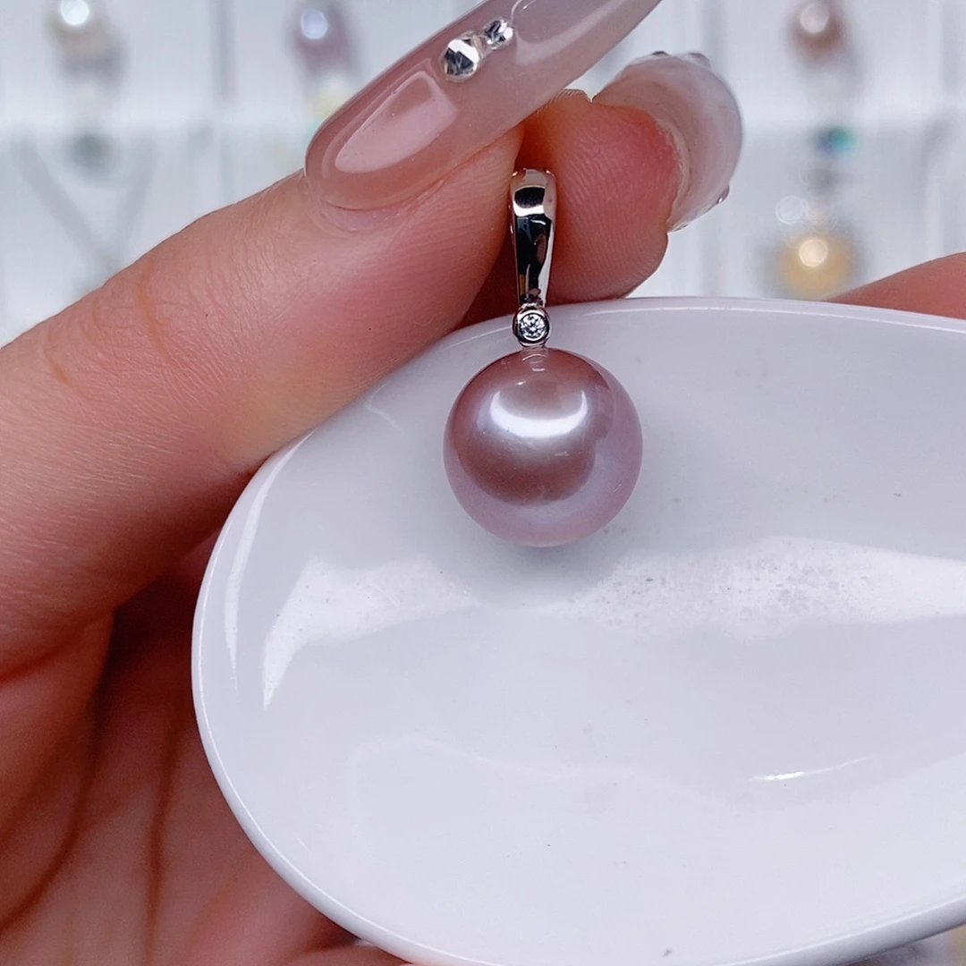 银S925镶嵌吊坠(赠链)淡水珍珠