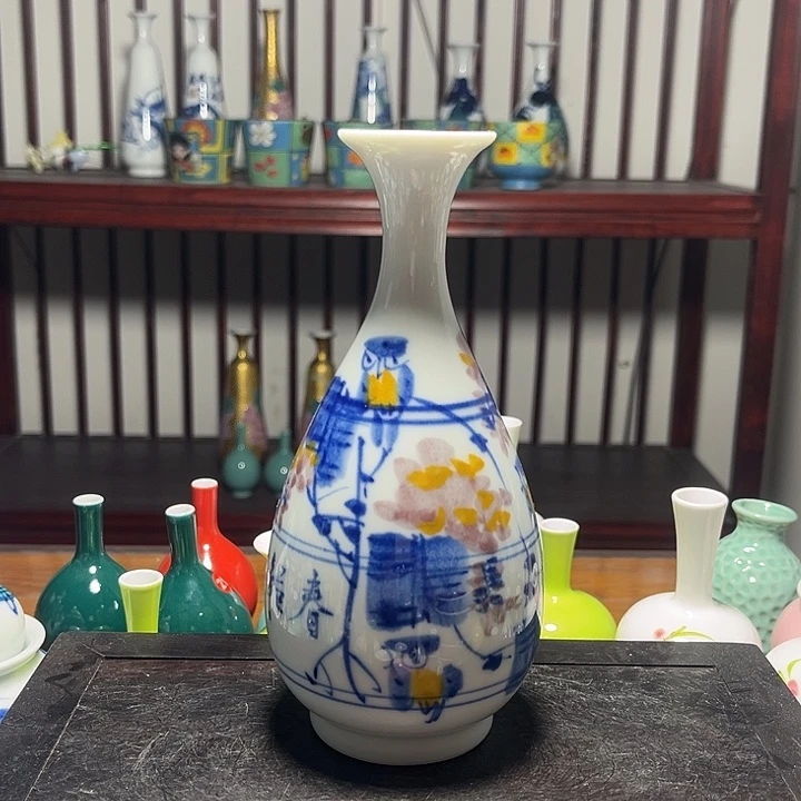 摆件陶景德镇陶瓷高17cm