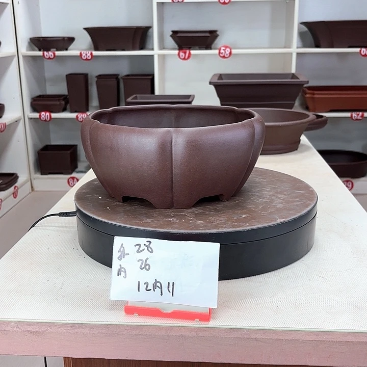 紫砂花盆深南瓜盆