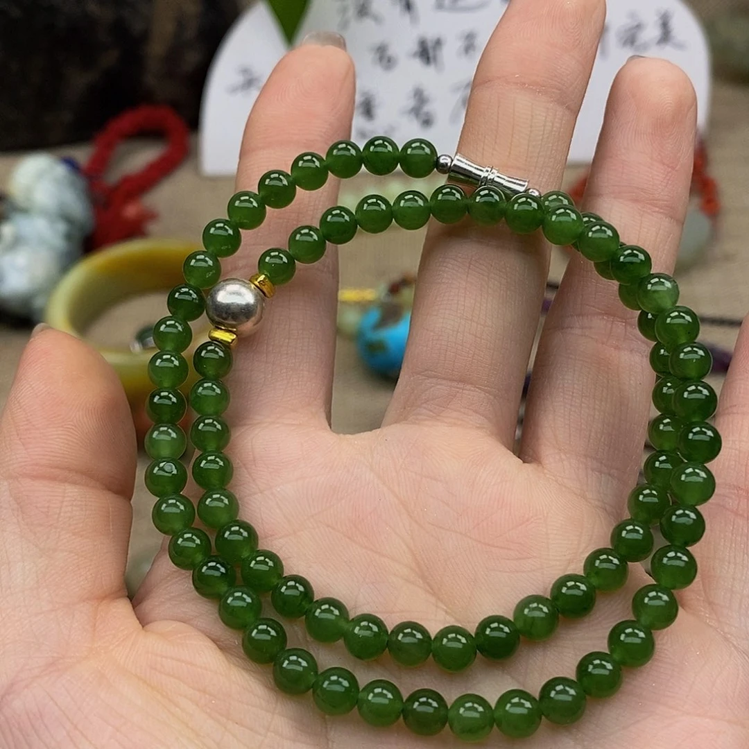 和田玉（碧玉）手串未镶嵌咦