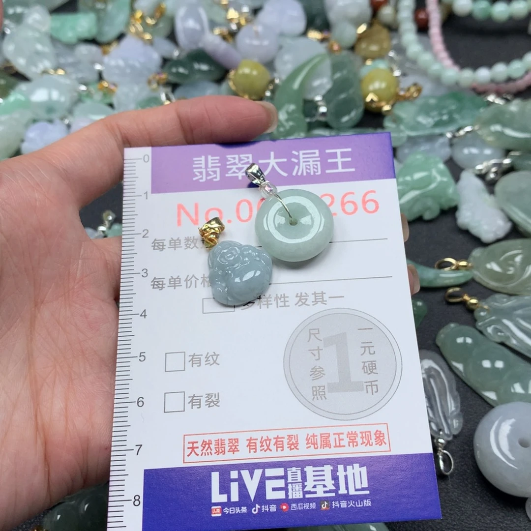 翡翠未镶嵌吊坠(不含链)