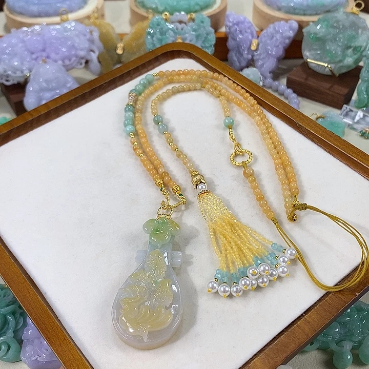 颈饰未镶嵌翡翠翡翠吊坠