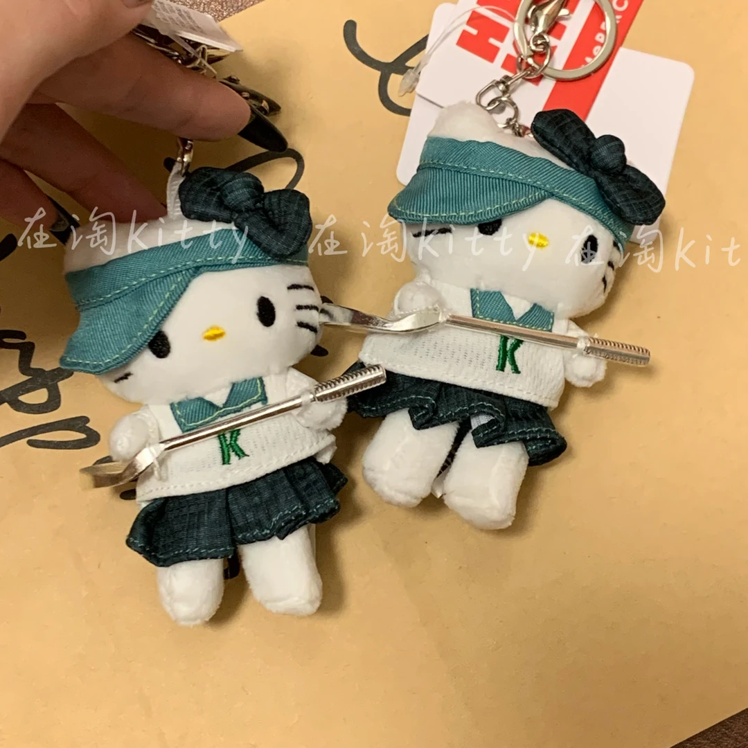 me鼻嘎系列联名高尔夫kitty可爱毛绒挂件包包配饰包包挂件