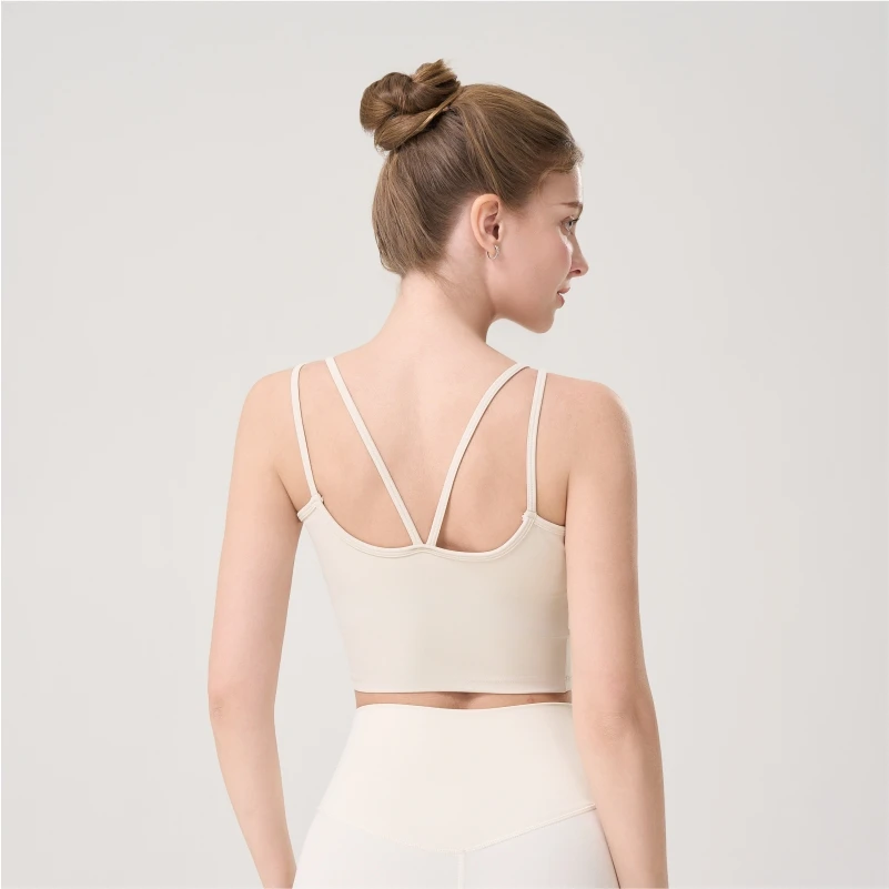 练胸垫瑜伽运动内衣防震透气美背吊带外穿性感时尚B1-55