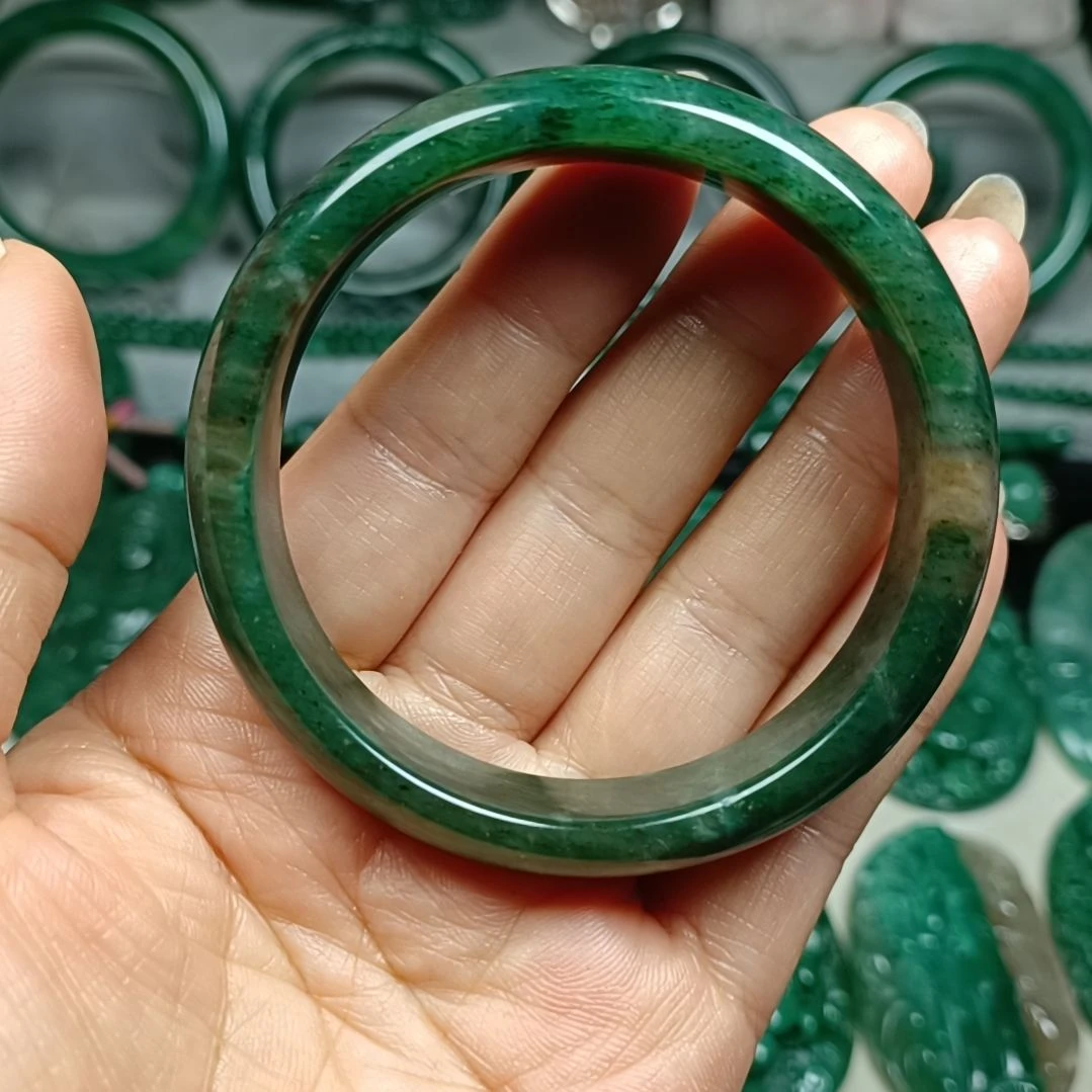 独山玉手镯57+未镶嵌