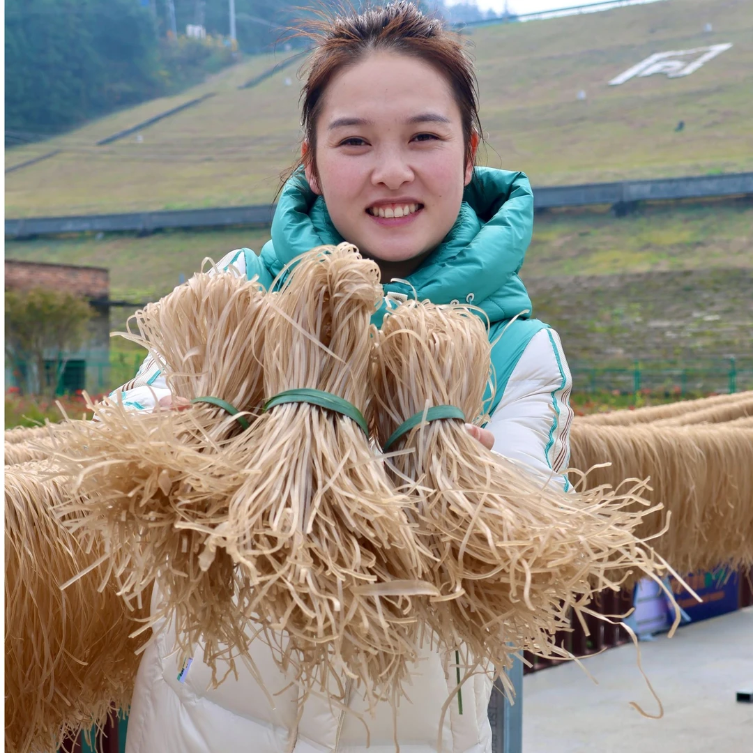 小北推荐湖南邵东正宗农家红薯细粉宽粉纯手工制作无添加顺丰包邮