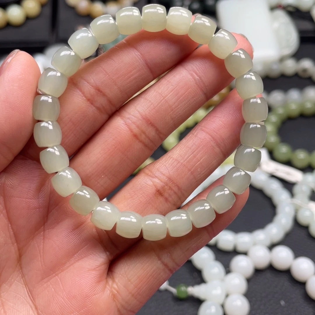 和田玉未镶嵌手链